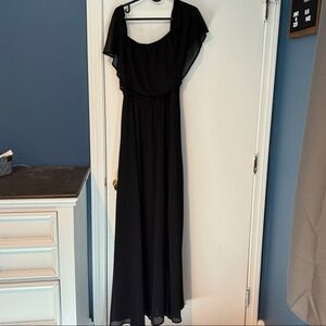 Baltic Born Black Off Shoulder Dress